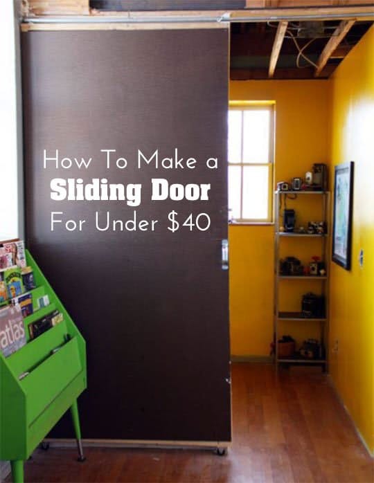 Diy $40 sliding doors