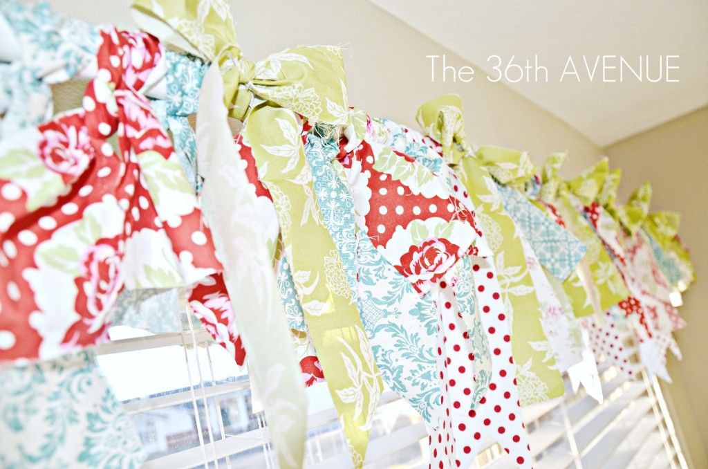 Combine different fabric prints to create a window treatment