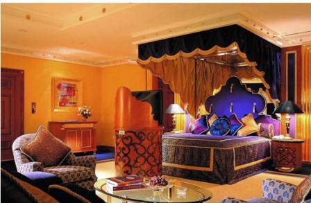 Интерьер спальни арабском стиле