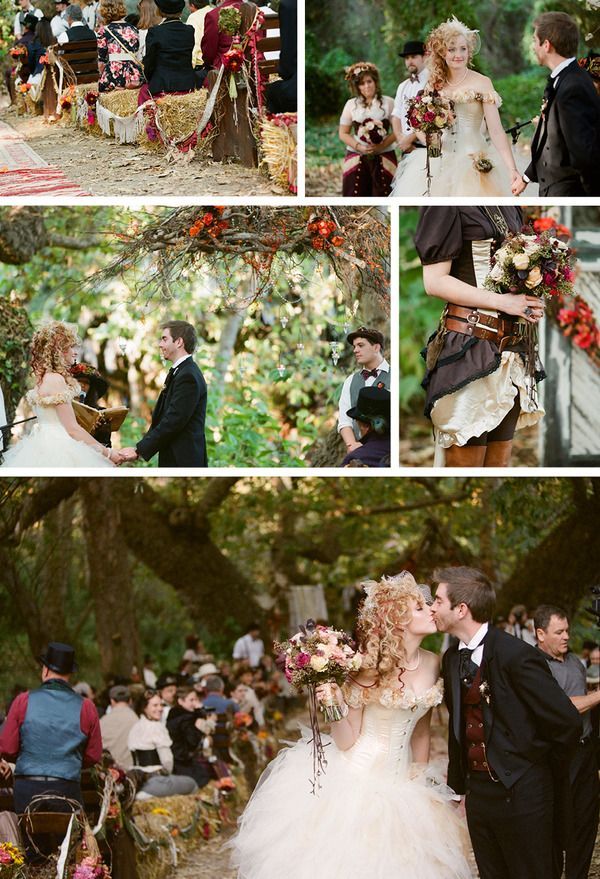 Steampunk wedding: варианты декора и нарядов свадьбы в стиле стимпанк, фото № 15