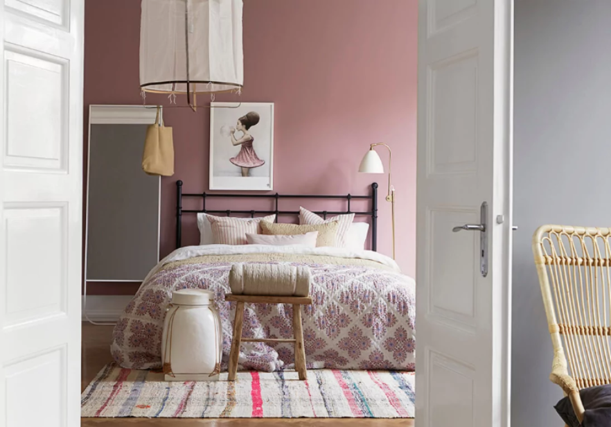 Модные оттенки цвета пыльной розы в оформлении домашнего интерьера, фото № 43