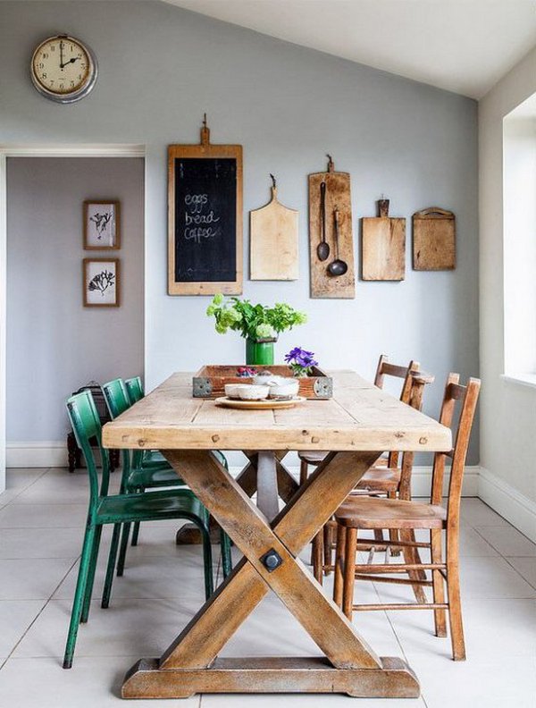 кухня зона обеденного стола деревянный стол 