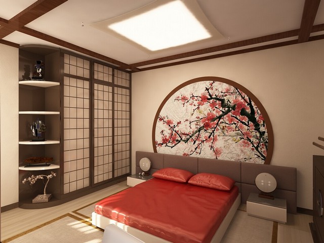 кровать с татами в японском стиле