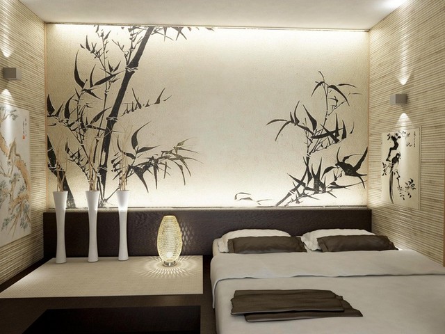 спальная комната в японском стиле фото 