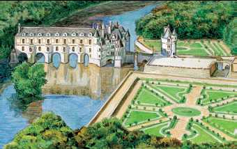 Замок Шенонсо (Франция) – классика ландшафтного дизайна