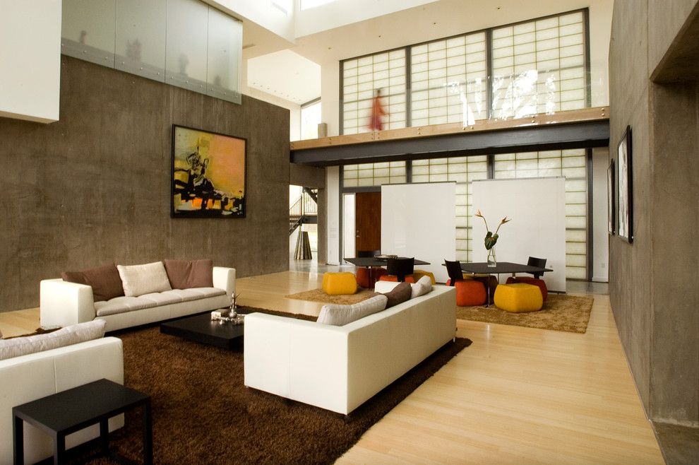 Декор гостиной комнаты в японском стиле