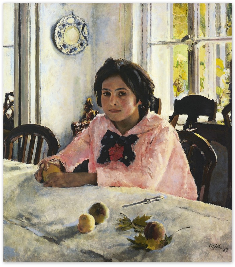 Валентин Серов - Девочка с персиками (1887, Третьяковская галерея, Москва)