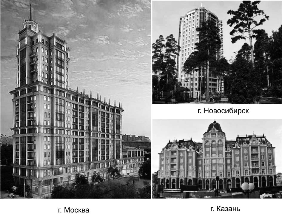 Примеры жилых зданий «элит-класса»