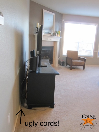 mount your tv and hide the cords