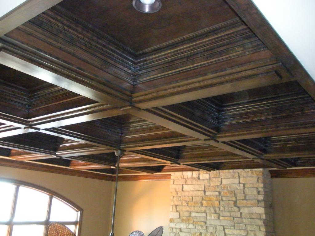 деревянные кессонные потолки