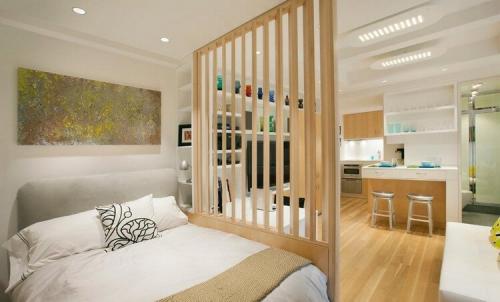 Идеи разделения комнаты на спальню и гостиную. Дизайн комнаты 18 кв.м: 50 фото спальни-гостиной