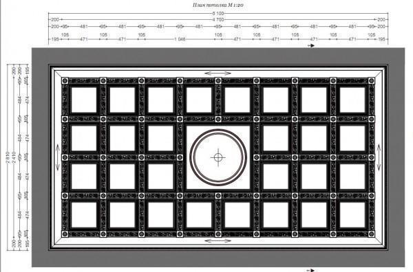 Эскиз – важная часть работы по установке потолков 