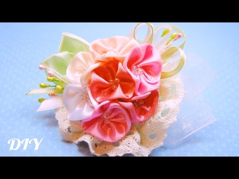 Украшение в стиле Шебби Шик. Мастер-класс / Shabby chic brooch / Tutorial / ✿ NataliDoma