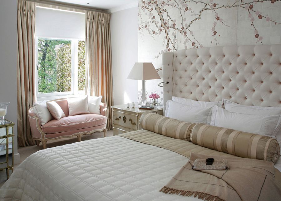 Спальня в викторианском стиле на любой вкус: нейтральная цветовая гамма