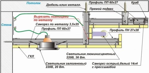 Схема крепления короба