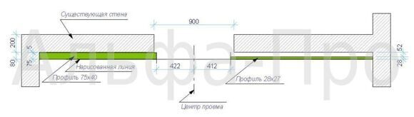 Установка раздвижной двери3