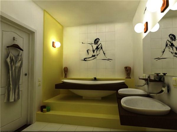 интерьер ванной в японском стиле фото