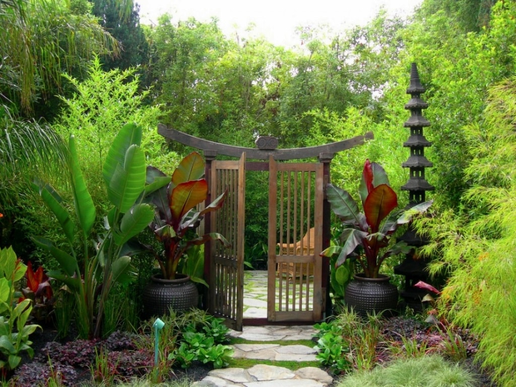 Калитка для сада в японском стиле