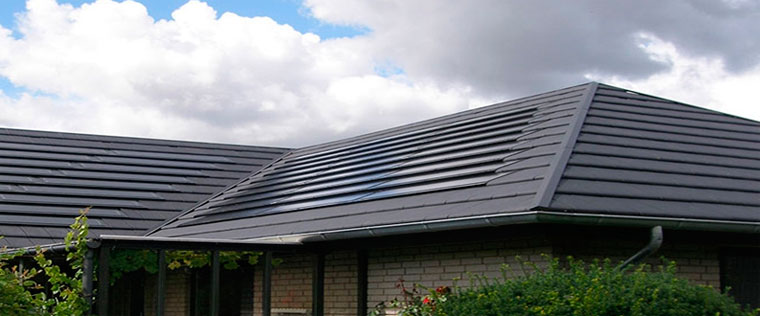 Крыша со встроенной солнечной батареей