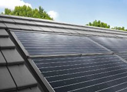 Крыша со встроенной солнечной батареей