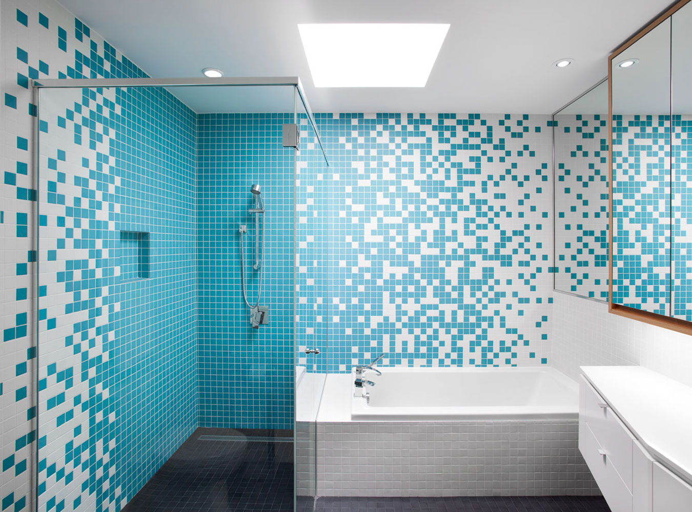  голубой дизайн ванной – керамическая настенная плитка голубого .