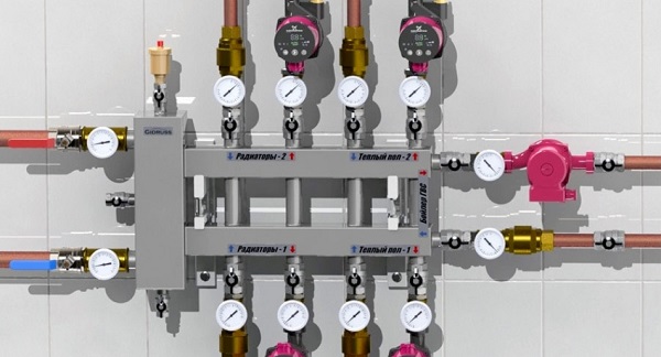 Коллектор с гидрострелкой повышает надежность теплых полов