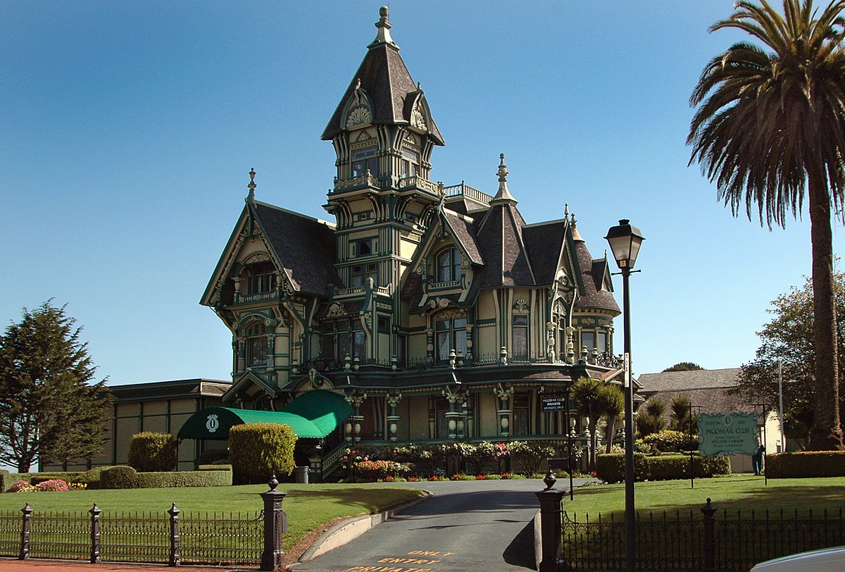 Эклектическая архитектура в СЩА. Carson Mansion Eureka California.jpg