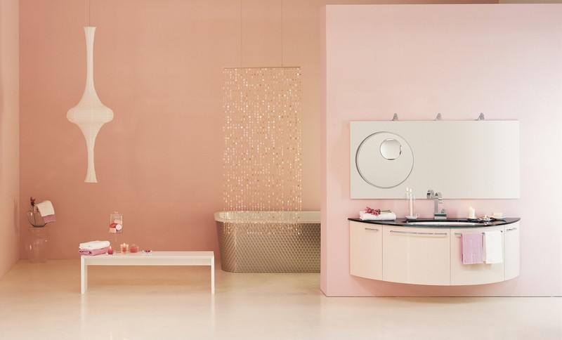 кремово розовая ванная фото
