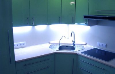 освещение hi-tech кухни (2)