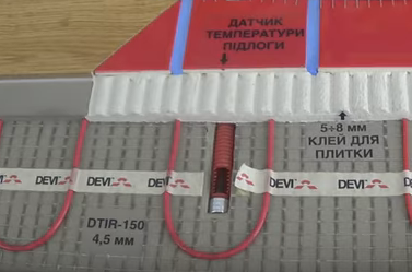 монтаж электрического пола