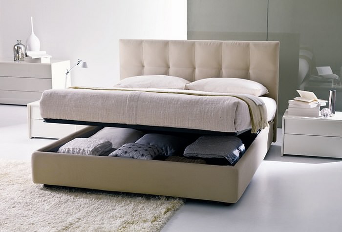 Раскладная кровать в интерьере квартиры-студии