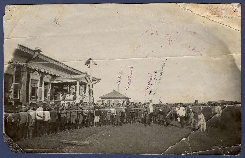 Участники свержения советской власти в городе Щегловск, июнь 1918 года