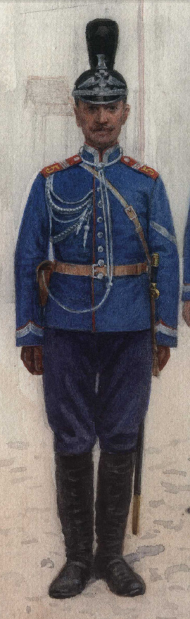 Старший унтер-офицер 5 полевого жандармского эскадрона (из журнала Цейхгауз №4, 2009 год)